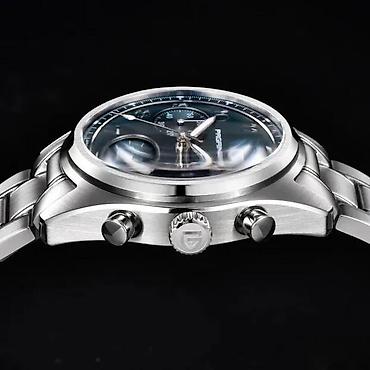 Ručni satovi: PAGANI DESIGN PD-1773 - 38mm - Plava - Seiko VH63 Potpuno nov muški — 4