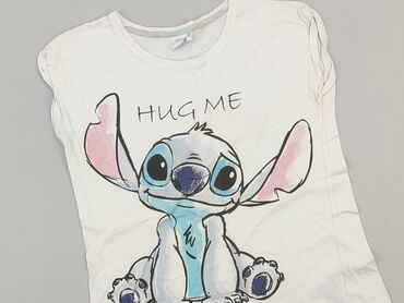 koszula dziewczęca biała: T-shirt, Disney, 14 years, 158-164 cm, condition - Good