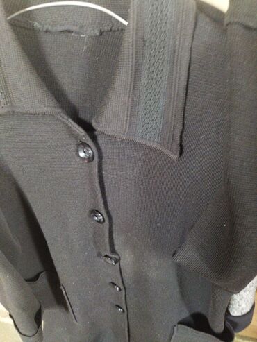 мужские пальто: Пальто вязаное шерсть 52-54 разме