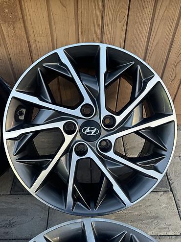 53: Литые Диски R 17 Hyundai, Комплект, отверстий - 5, Б/у — 5