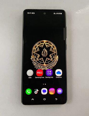 телефон флай фс458: Samsung Galaxy A52, 128 GB, rəng - Qara, Barmaq izi, İki sim kartlı, Face ID