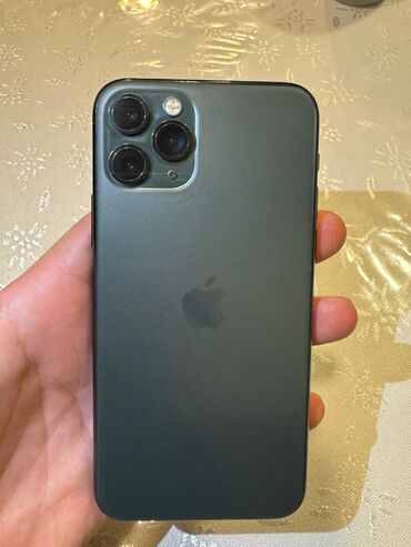 Apple iPhone: IPhone 11 Pro, 64 GB, Matte Midnight Green, Simsiz şarj, Face ID