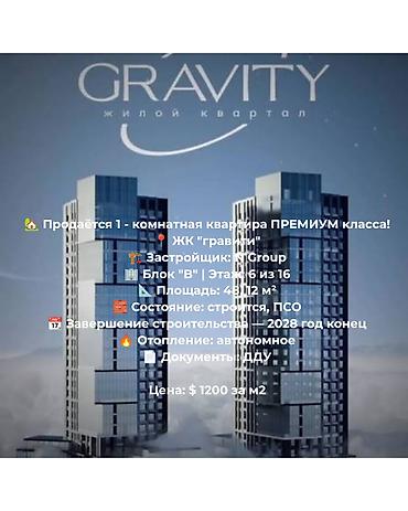 the level group: 1 комната, 48 м², Элитка, 6 этаж, ПСО (под самоотделку) — 1