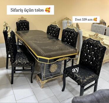 kidilo yemek masası: Qonaq otağı üçün, Yeni, 6 stul