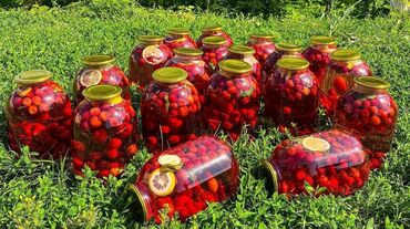доставка продуктов питания на дом бишкек в Кыргызстан: Продаю компоты домашнего изготовления в 3-х литровых банках. Гарантия