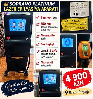 Aynur92👑kod9456 (💵) Qiymət: *4 900 AZN* SOPRANO PLATINUM LAZER