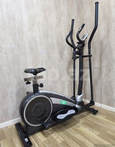 qarin piylərini əritmək üçün idman: Elliptik trenajor və velotrenajor kombinə edilmiş 2-i 1-də fitness