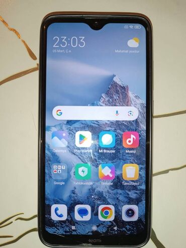 telefonlar 32 s: Xiaomi Redmi 8A, 32 GB, rəng - Qara, 
 Sensor, İki sim kartlı
