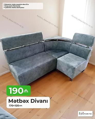 kunc divan modelləri: Künc divan, Mətbəx üçün, Açılan — 1