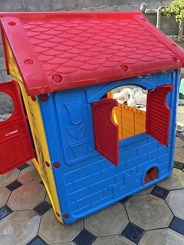 баскетбольный щит с кольцом: Детский игровой домик из прочного пластика. Производство Турция — 7