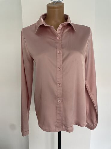 Košulje, bluze i tunike: S (EU 36), Saten, bоја - Roze