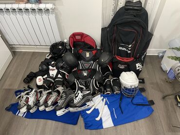 спорт буюмдар: Комплект хоккейной экипировки для полевого игрока + сумка. Состав: -