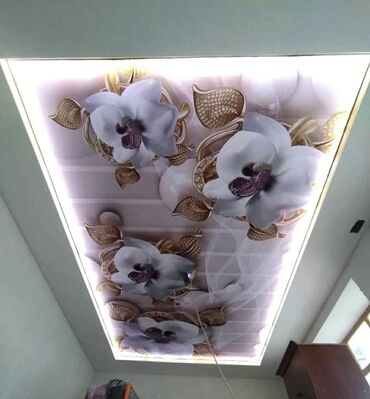 Натяжной потолок: Натяжной потолок Глянцевое, Матовое, 3D потолки Гарантия — 18