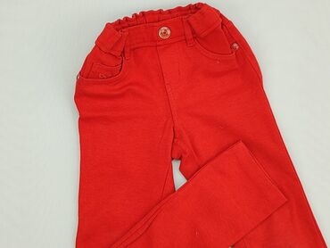 red jeans: Spodnie jeansowe, 4-5 lat, 110, stan - Dobry