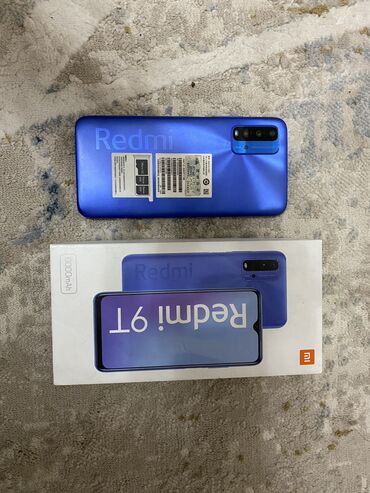 Xiaomi: Xiaomi, Redmi 9T, Б/у, 128 ГБ, цвет - Голубой, 2 SIM