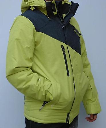 Zimske jakne: Muška zimska/ski jakna – limeta zelena sa crnim panelom - Topao — 4