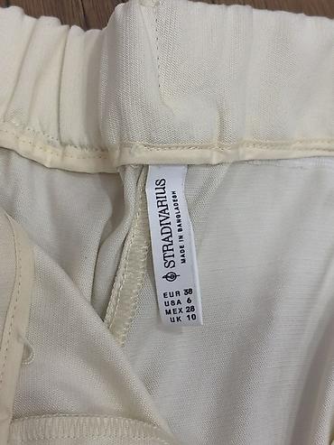 Брюки: Брюки, Stradivarius, M, цвет - Белый — 4