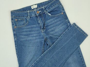 niebieska bluzki damskie: Jeans, S (EU 36), condition - Good