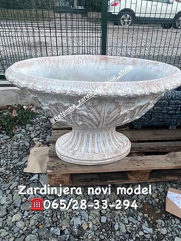 tri devojcice u igri: Betonska žardinjera – novi model - Masivna dekorativna žardinjera od — 1