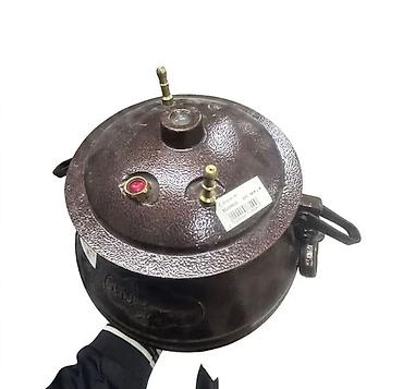 siren: Döküm təzyiq qazanı (mangal/kənd tipli) - Material: qalın divarlı — 3