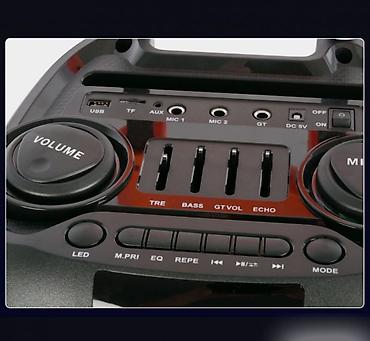 fm transmitter: Портативная Bluetooth Караоке колонка ZQS8263 с микрофоном и пультом — 6