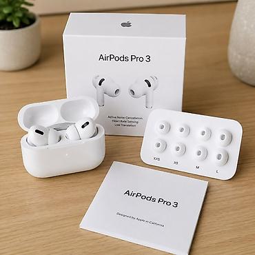 airpods 5 pro: Yeni Simsiz (Bluetooth) Qulaqcıqlar, Apple, rəng - Ağ — 1