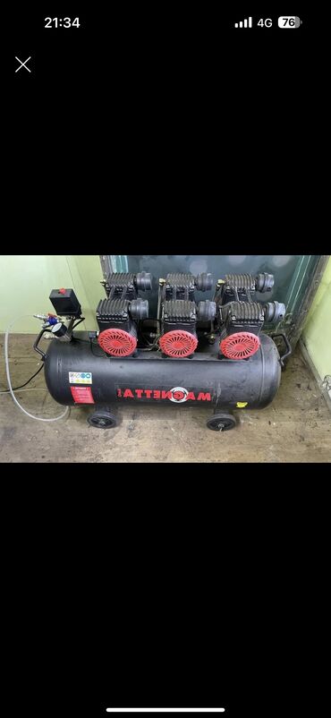 компрессор для воздуха: Компрессор Электрический, Бесшумный, Б/у