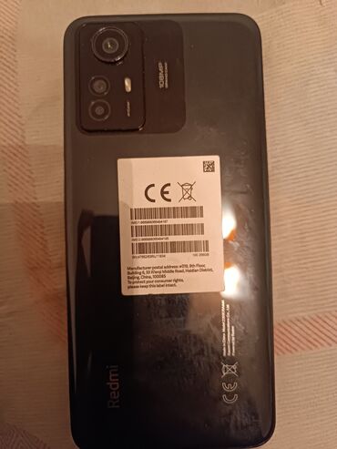 титан для чай: Redmi, Redmi Note 12S, Жаңы, 256 ГБ, түсү - Кара, 2 SIM