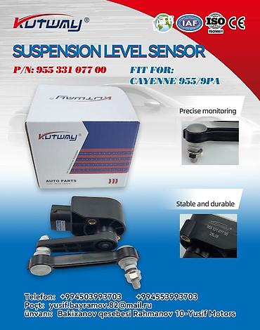 porsche emblem: Məhsul: Asqı səviyyə sensoru (Suspension Level Sensor) Brend: Kutway — 1