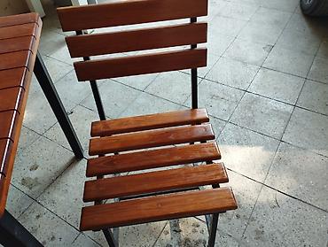 Mətbəx üçün, İşlənmiş, Açılmayan, Kvadrat masa, 6 stul