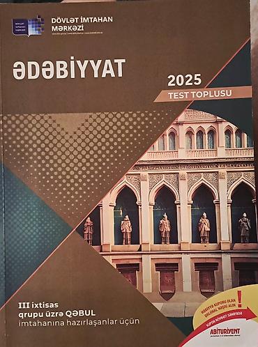 Məhsul: “Ədəbiyyat 2025 – Test Toplusu” Nəşriyyat/Orqanizator: Dövlət