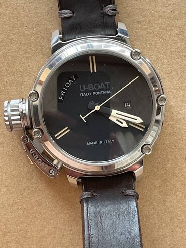 серебро часы мужские: Часы U-Boat, механизм швейцарский -ETA, сделаны в Италии, оригинал