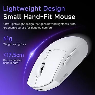 Аксессуары для ПК: Yeni NACODEX NJ11 Kablosuz Gaming Mouse (Tri-Mode, 12800 DPI, 61g) - — 5