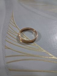 свадебное платье без кольца: Кольцо, Обручальное, Проба 585, Женские, Без вставки