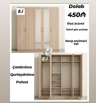 2ci el dolablar: Dolab yeni qarderob paltar dolabı güzgülü — 1