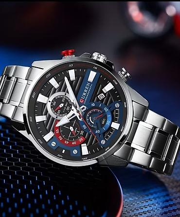 Aksesuarlar: Curren Chronograph kişi qol saatı - Brend: Curren - Funksiyalar — 4