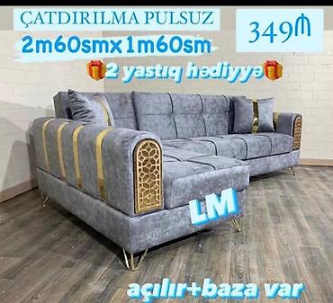 divan krislo: Künc divan, Yeni, Açılan, Bazalı, Parça, Şəhərdaxili pulsuz çatdırılma — 1