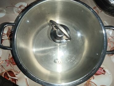 Tava-qazan dəstləri: Rəng - Gümüşü, Paslanmayan polad — 9