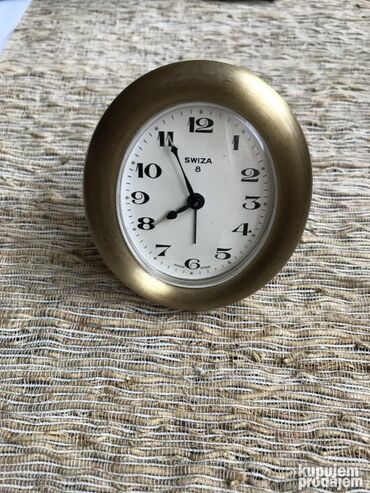 Ostali predmeti za umetnost i kolekcionarstvo: Original Swiza stoni sat Made in Swiss Navija se na 8 dana. 7 — 6