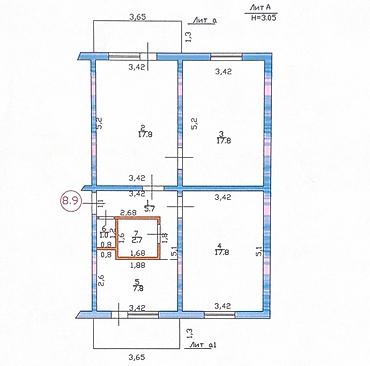 Продажа квартир: 3 комнаты, 80 м², 1 этаж, Старый ремонт — 11