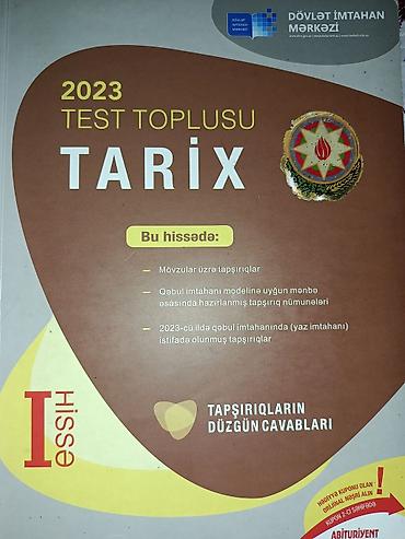 Тесты: Məhsul: 2023 “Test Toplusu – Tarix”, I hissə (DİM) Xüsusiyyətlər: - — 1
