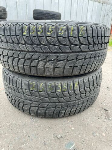 балон 235 60 18: Шины 235 / 55 / R 18, Зима, Б/у, Пара, Легковые, Michelin