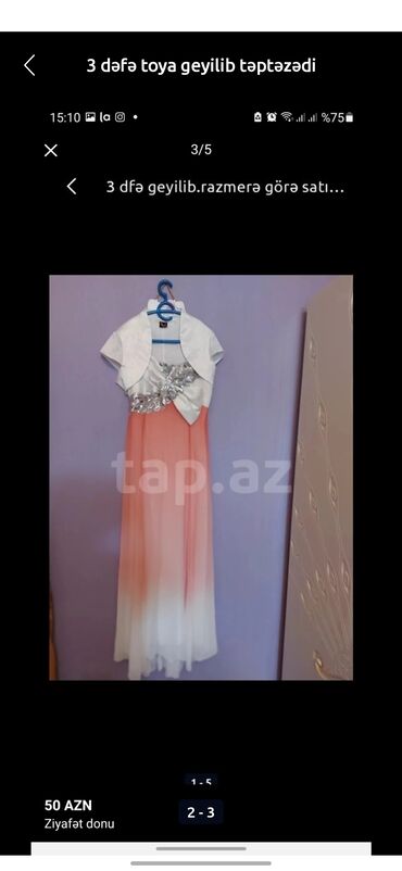 Ziyafət donları: Bu zərif qadın kokteyl donu parlaq qırmızı rəngdə və axıcı parça ilə — 5