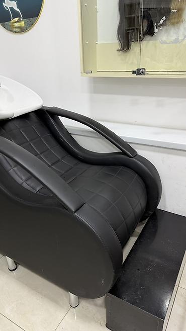 Salon, tibbi mebel: Salon üçün yuma kreslosu + keramik lavabo - Model: inteqrə olunmuş — 1
