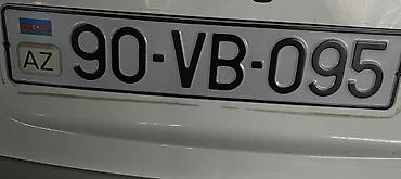 Nömrə nişanı: 90-VB-095 - Ölkə/standart: Azərbaycan, dövlət nömrə