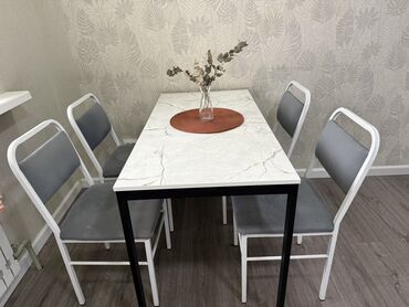 кухонный шкаф настенный: Ашкана үстөлү жана отургуч, түсү - Боз