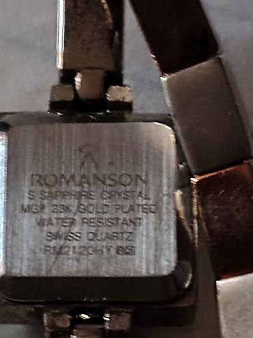 romanson saat: Romanson qadın qol saatı - Model: Romanson RM2120H (arxa qapaqda qeyd — 2