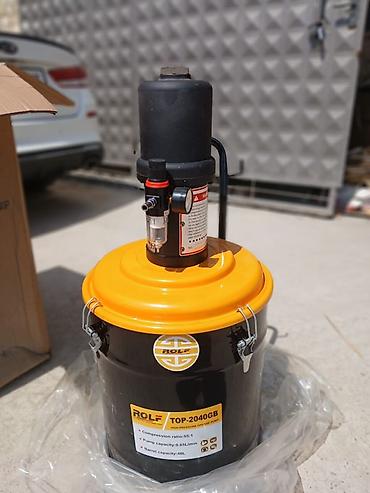 нагнетатель смазки: Пневматический насос для густой смазки ROLF TOP-2040GB 40 л - — 1