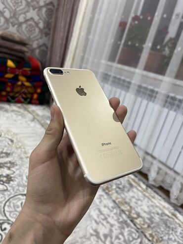 Apple iPhone: IPhone 7 Plus, Б/у, 32 ГБ, Золотой, Чехол, 100 %