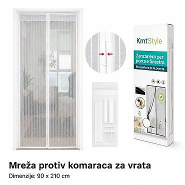 KMT zavesa za vrata bela 3280135 Lagana viseća zavesa/mreža za vrata